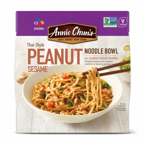 Annie Chun's Thai-Style Peanut Sesame Noodle Bowl Perspective: front
