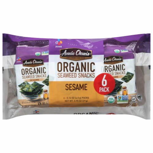 Annie Chun's Sesame Roasted Seaweed Snack Perspective: front
