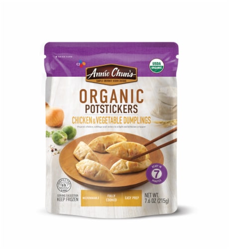 Annie Chun's Chicken & Vegetable Potstickers Perspective: front