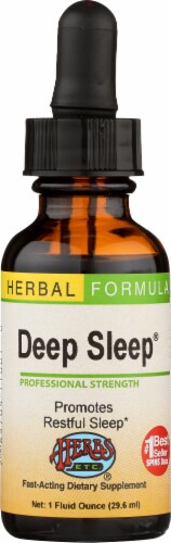Herbs Etc® Deep Sleep Fast-Acting Dietary Supplement Perspective: front