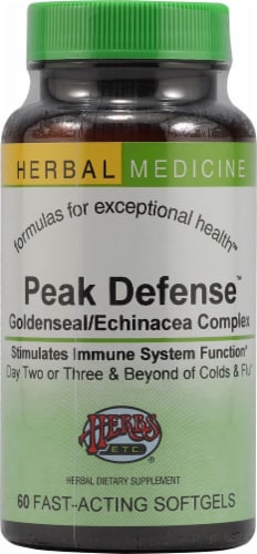Herbs Etc.  Peak Defense™ Perspective: front