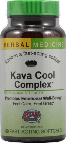 Herbs Etc. Kava Cool Complex Softgels Perspective: front