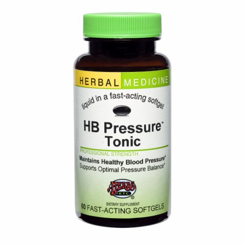Herbs Etc. HB Pressure Tonic Softgels Perspective: front