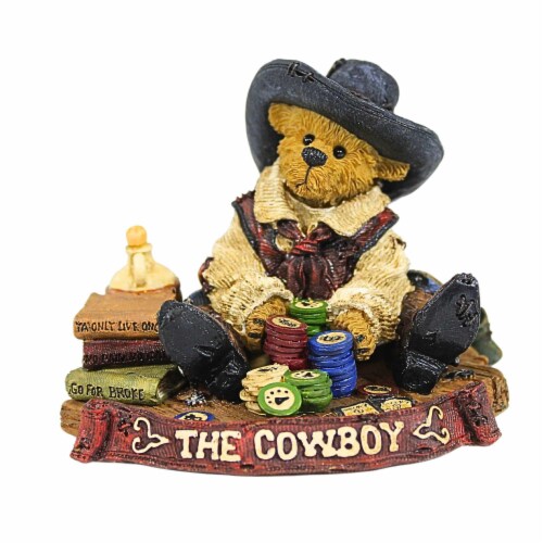 Boyds Bears Resin 3.75in J R BetemallAll In, Resin, Bearstone Cowboy Chips 2277995, 1 Count - City Market Boyds Bears Resin 3.75in J R BetemallAll In, Resin, Bearstone Cowboy Chips 2277995, 1 Count - City Market