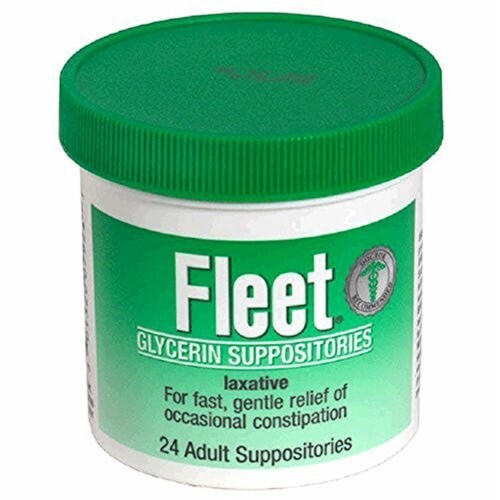 Fleet Adult Glycerin Suppositories (Pack of 8) Perspective: front