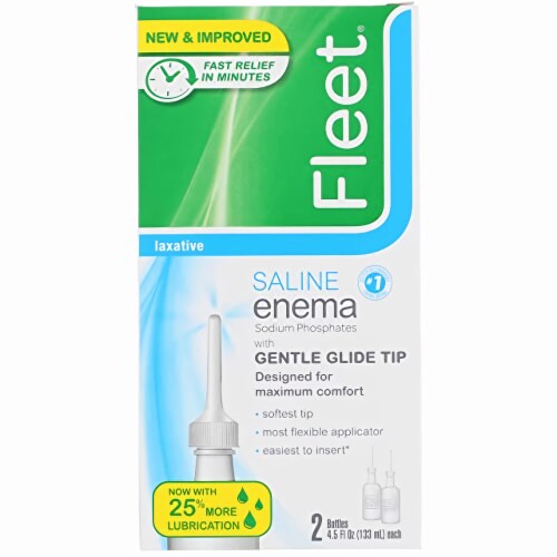 Fleet Adult Saline Enema 4.5 fl oz (Pack of 8) Perspective: front