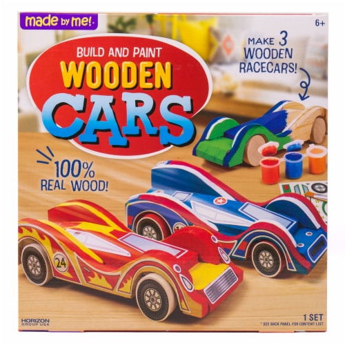 Made By Me Build and Paint Wooden Cars Set, 1 ct - Kroger