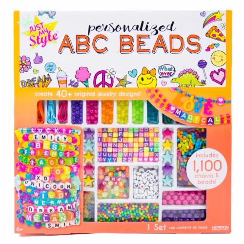 Horizon Group USA Just My Style ABC Beads Jewelry Kit Perspective: front