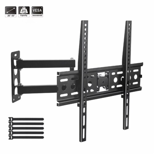 SUGIFT Full Motion Tv Wall Mount For Most 26-65 Inch Tv Up To 77 Lbs Max Vesa 400x400mm Perspective: front