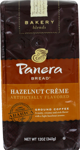 Panera Bread Hazelnut Creme Ground Coffee Perspective: front