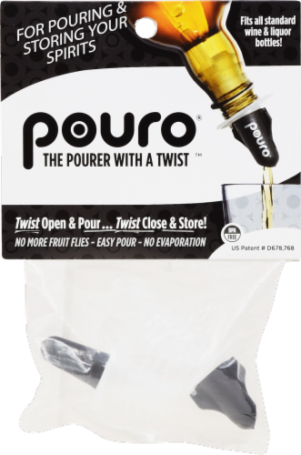 Pouro Plastic Liquor Pour Spout - 2 Pack Perspective: front