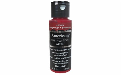 DecoArt® Americana® Multi-Surface Satin™ Acrylic Paint - Red Barn Perspective: front