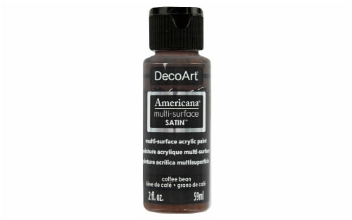 DecoArt® Americana® Multi-Surface Satin™ Acrylic Paint - Coffee Bean Brown Perspective: front