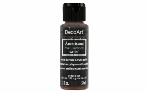DecoArt® Americana® Multi-Surface Satin™ Acrylic Paint - Coffee Bean Brown Perspective: front