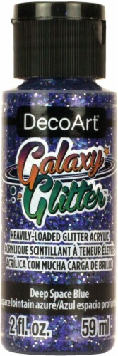 DecoArt Galaxy Glitter Acrylic Paint 2oz-Deep Space - Blue Perspective: front