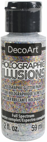 DecoArt Holographic Illusions Paint 2oz-Full Spectrum -Multi Perspective: front