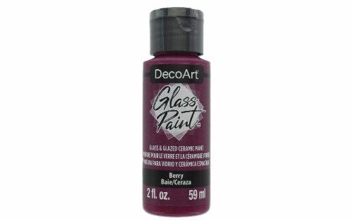 Decoart Glass Paint 2oz Berry Perspective: front