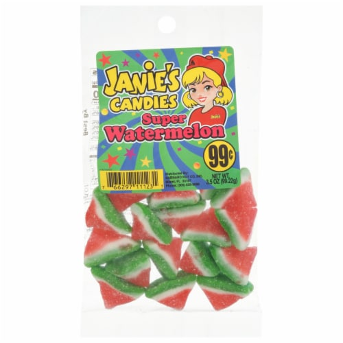 Janie's Candies Super Watermelon Perspective: front