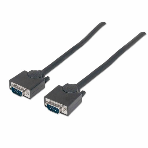 Manhattan 6 ft. Monitor Cable Black ICI311731 Perspective: front