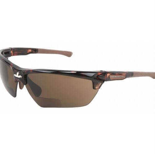Mcr Safety Bifocal Safety Reading Glasses,+2.50  DM13H25BPF Perspective: front