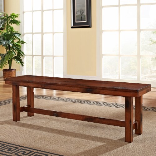 Dark on sale oak bench
