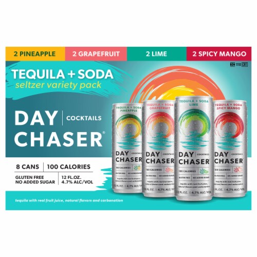 Day Chaser® Tequila + Soda Variety Pack Perspective: front