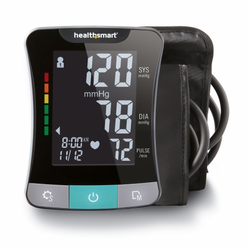 MABIS Multiple Sizes Arm Home Automatic Digital Blood Pressure Monitor  1-Tube Black 1 Each