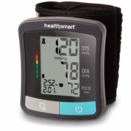 MABIS One Size Fits Most Cuff Wrist Home Automatic Digital Blood Pressure Monitor Perspective: front