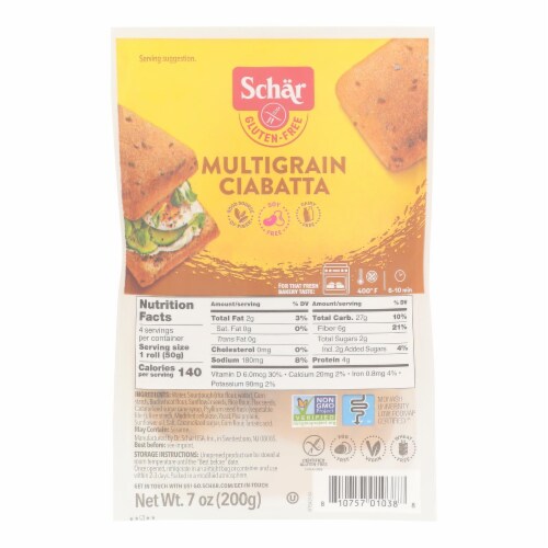 Schar - Ciabatta Multigrain Perspective: front