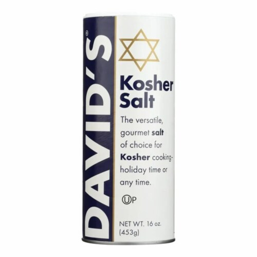David's Kosher Salt - Case Of 12 - 16 Oz. Perspective: front