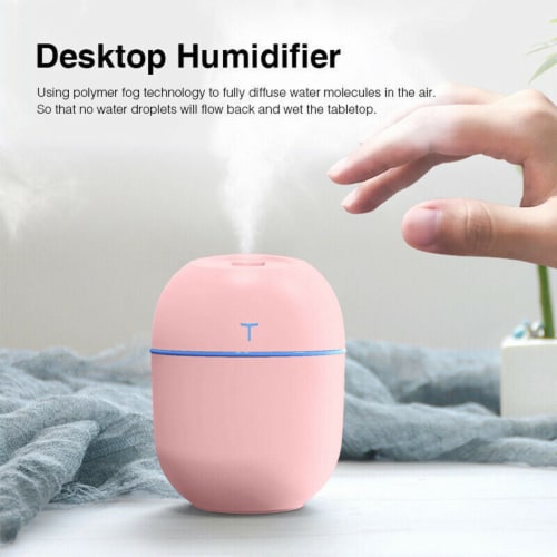 Air Humidifier Mini Ultrasonic USB Essential Oil Diffuser Car Purifier Mist Maker pink 1 Pack Pick n Save