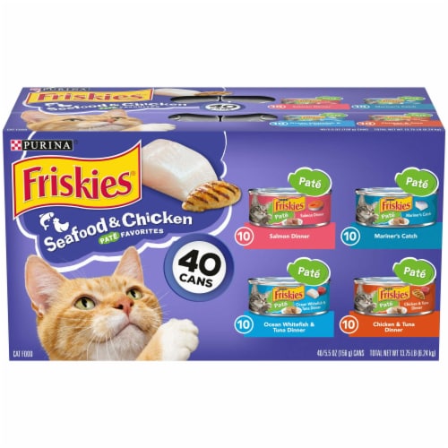 Purina Friskies Wet Cat Food Variety Pack 5.5 Oz Cans 40 Pack 5.5 oz Ralphs