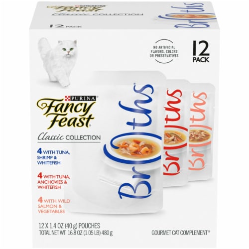 Fancy Feast Classic Wet Cat Food Variety Pack 1.4 Oz Pouches 12 pack 1.4 OZ King Soopers