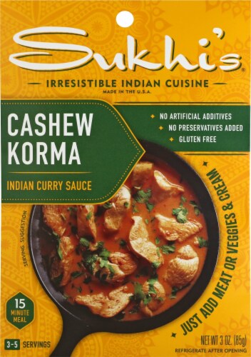 Sukhi's Korma Curry Sauce Perspective: front