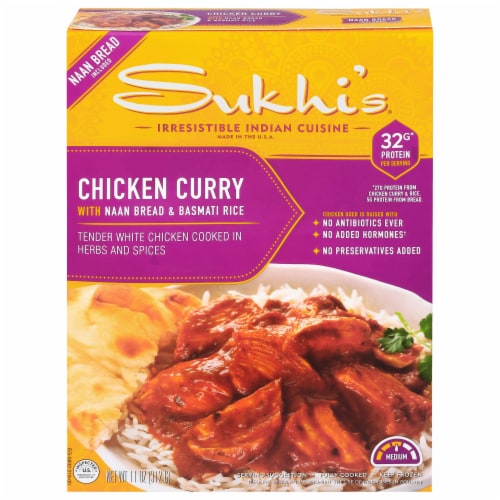 Sukhi’s Chicken Curry with Naan Bread and Basmati Rice Frozen Meal