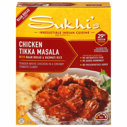 Sukhi’s® Chicken Tikka Masala with Rice & Naan Frozen Meal