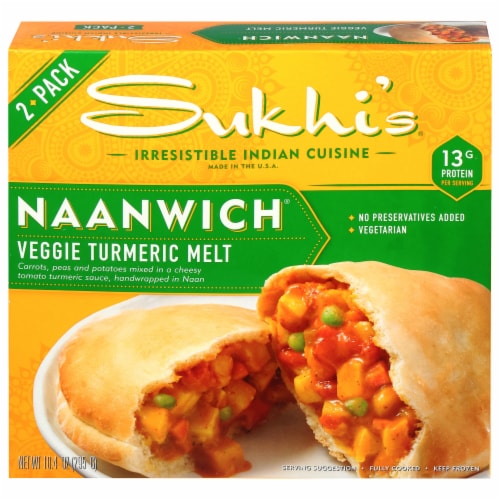 Sukhi's® Turmeric & Potato Melt Naanwich Perspective: front