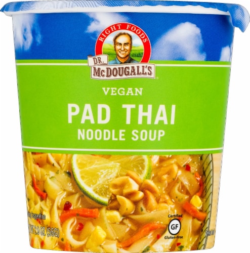 Dr. McDougall's Vegan Pad Thai Noodle Soup Perspective: front