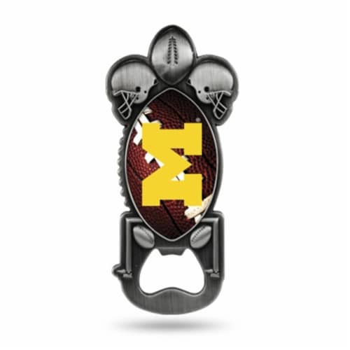 Michigan Wolverines Bottle Opener Party Starter Style Perspective: front