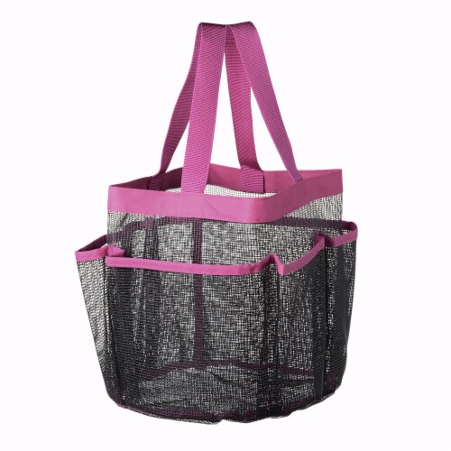 Yescom Portable Mesh Shower Caddy Tote 8 Pockets Bathroom Carry