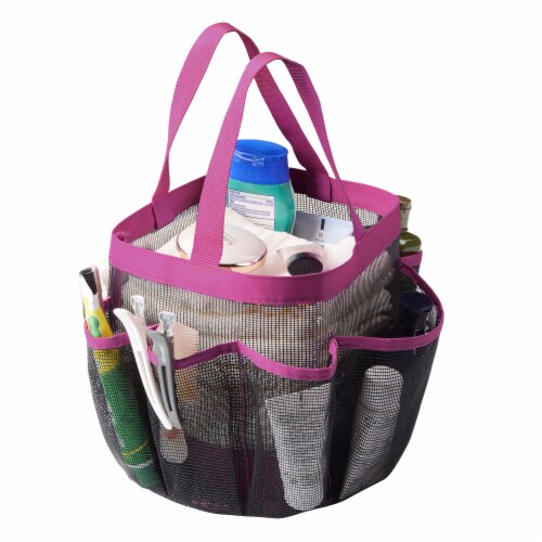 Wrapables Quick Dry Portable Mesh Shower Caddy/Tote/Organizer Pink