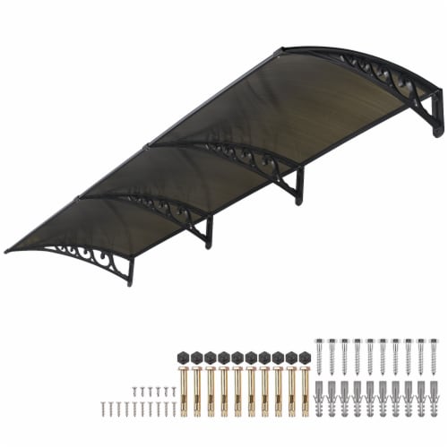 Door Window Awning Patio Cover UV Rain Protection PC Hollow