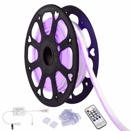 50 Ft DELight Neon LED Light Strip Rope Tube Wire Flexible Party Home Decoration Perspective: front