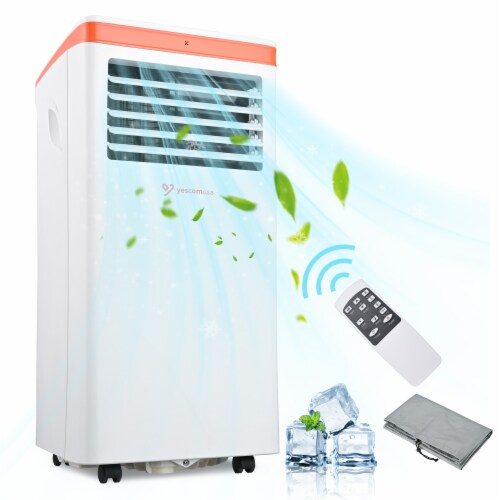 Yescom 4-in-1 10,000 BTU Portable Air Conditioner Dehumidifier with Window Kit Remote Control Perspective: front