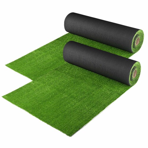 U'Artlines Green Artificial Grass Rug Indoor Outdoor 3 FTx5 FT( 15 Square Ft) 1.2 Inch Thick Realistic Grass Lawn Turf Fake Grass Mat With Drainage Holes For Garden Backyard Patio Balcony Dogs