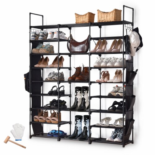 Yescom 3-Pair Boot Rack Metal Storage Organizer Home Closet Shoes Shelf  Sturdy Easy to Assemble 