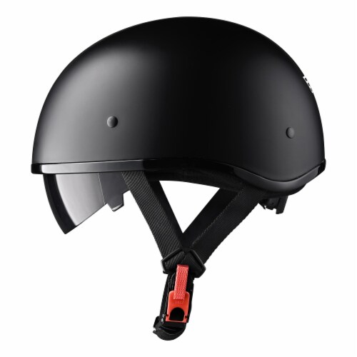 AHR Half Face Motorcycle Helmet Sun Visor DOT Approved Bike