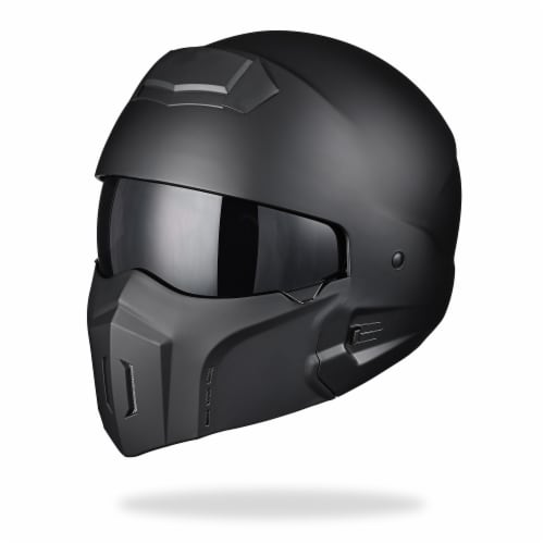 Full face helmet with removable chin guard best sale