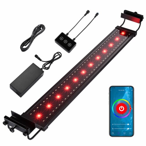 Yescom LED Aquarium Light 30 inch to 38 inch APP WIFI Control Fish Tank Light Full Spectrum 30 38 QFC