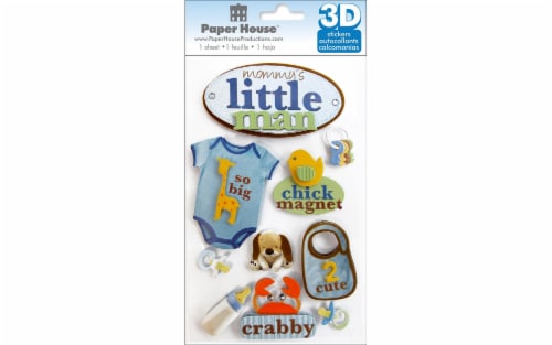 Paper House 3D Stickers - Little Man